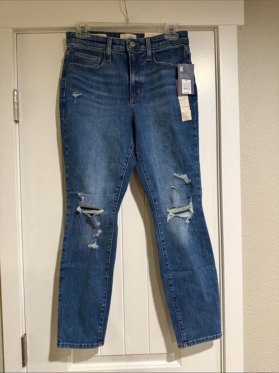 Universal Thread Denim - Universal Thread Women's Ripped Dark Blue High Rise Skinny Jeans